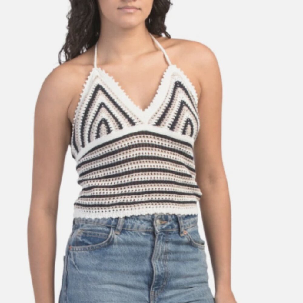 MARINE LAYER Archive Mia Crochet Tank Top NWT Sz L